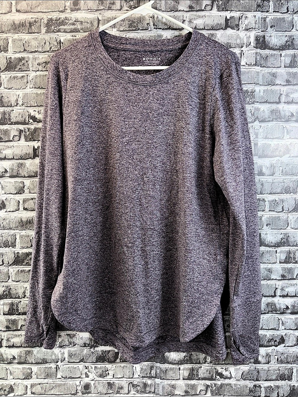 Athleta Uptempo Long Sleeve Top Purple Medium